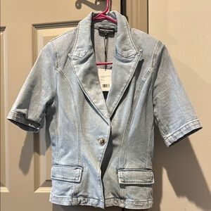 Generation Love short sleeve denim blazer/ jean jacket